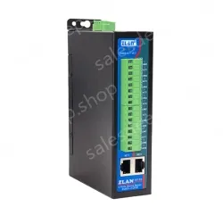 DIN rail type 8 serial server/Modbus gateway