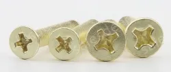 Golden Flat Head Screws M6*160