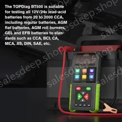 JDiag Jiedai 4-in-1 Automotive Intelligent Tester Leakage Start Charging OBD Voltage Detection Battery Analyzer