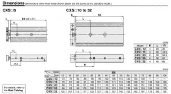 Dual Rod Cylinder CXS Series CXSM10-75